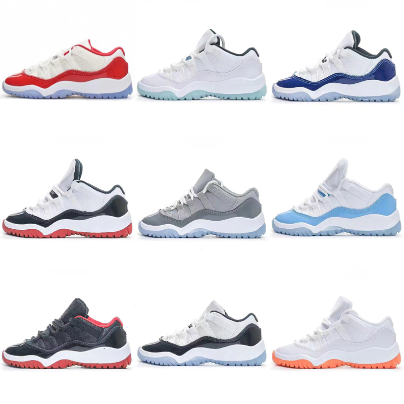 

Cool Grey kids shoes 11s Low black boys grey sneaker 11 designer basketball cherry trainers baby kid youth toddler infants children boy girl big Space Jam Metallic, As photo 8