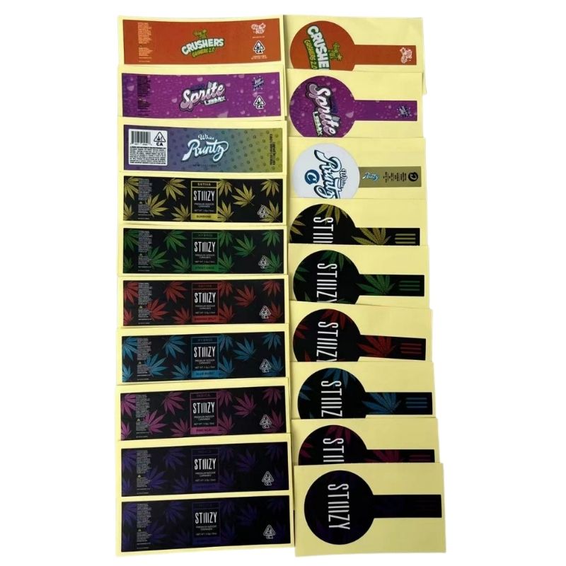 

Packing Bags 3.5G Glass Jar Plastic Labels Runtz Pvc Stickers For 2Oz 60Ml Child Resistant Gary Payton London Pound Cake Jungle Boyz Ot2Bs