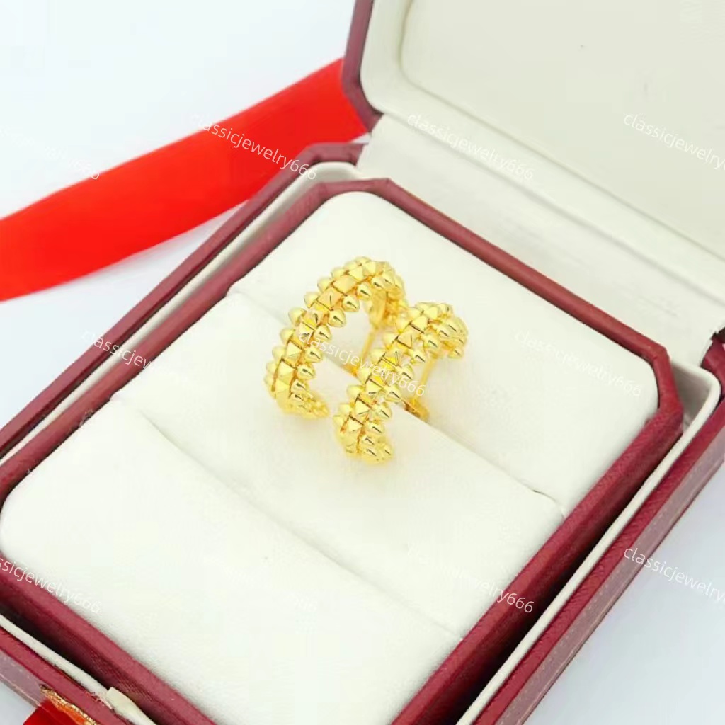 

Luxury Half Round Women's Gold Earrings Luxury Designer Brand Earrings 18K Gold Jewelry Festival Gift Box