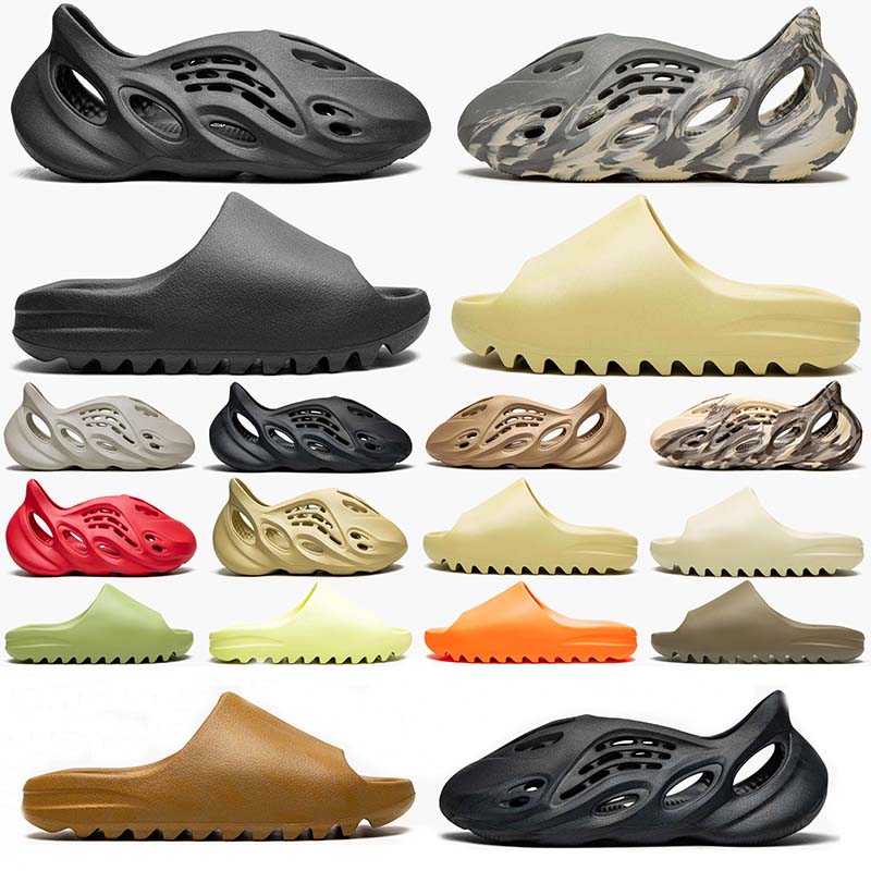 

yeezy slides slides foam runner Women Sandals Slides Runner Ararat Flat Slide Slippers Bone Resin Sand Foam Rubber West Summer Brown, #7