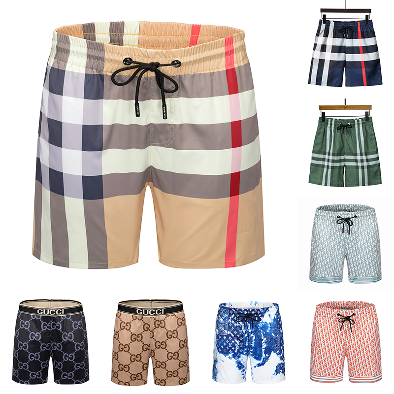 

Burberry Dior Gucci Plaid Swim Shorts Mens Beach short