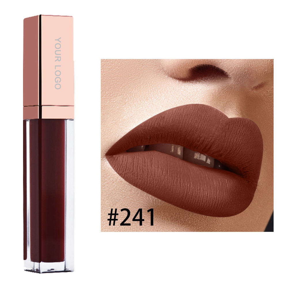 

MyyBeauty- Test quality-Private label lip gloss custom logo -- matte liquid lipstick 80 colors Accept dropshipping 241#-250#, Customize