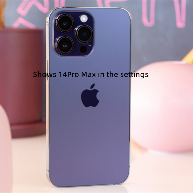 

Original Unlocked Apple iphone Xsmax in 14 proMax style phone with 14promax appearance 4G RAM 64GB 256GB ROM, Gold