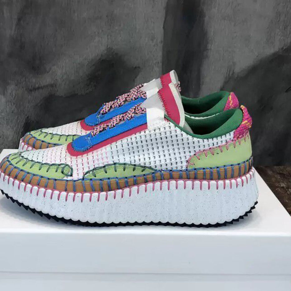 

top quality Casual Shoes Nama Sneakers Designer Women New Pattern Postage Canvas Rainbow Sneaker Running Sports Shoe Fashion Size 35-42 mkjkm0001