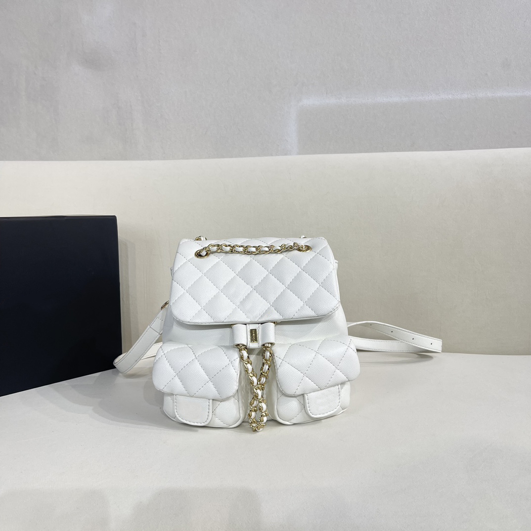 

Designer Backpack Wallet CC Duma Mini Backpack Wallet Metal Letter Leather Women's Luxury One Shoulder Crossbody Bag Classic Double Shoulder Fashion Bag, Pink