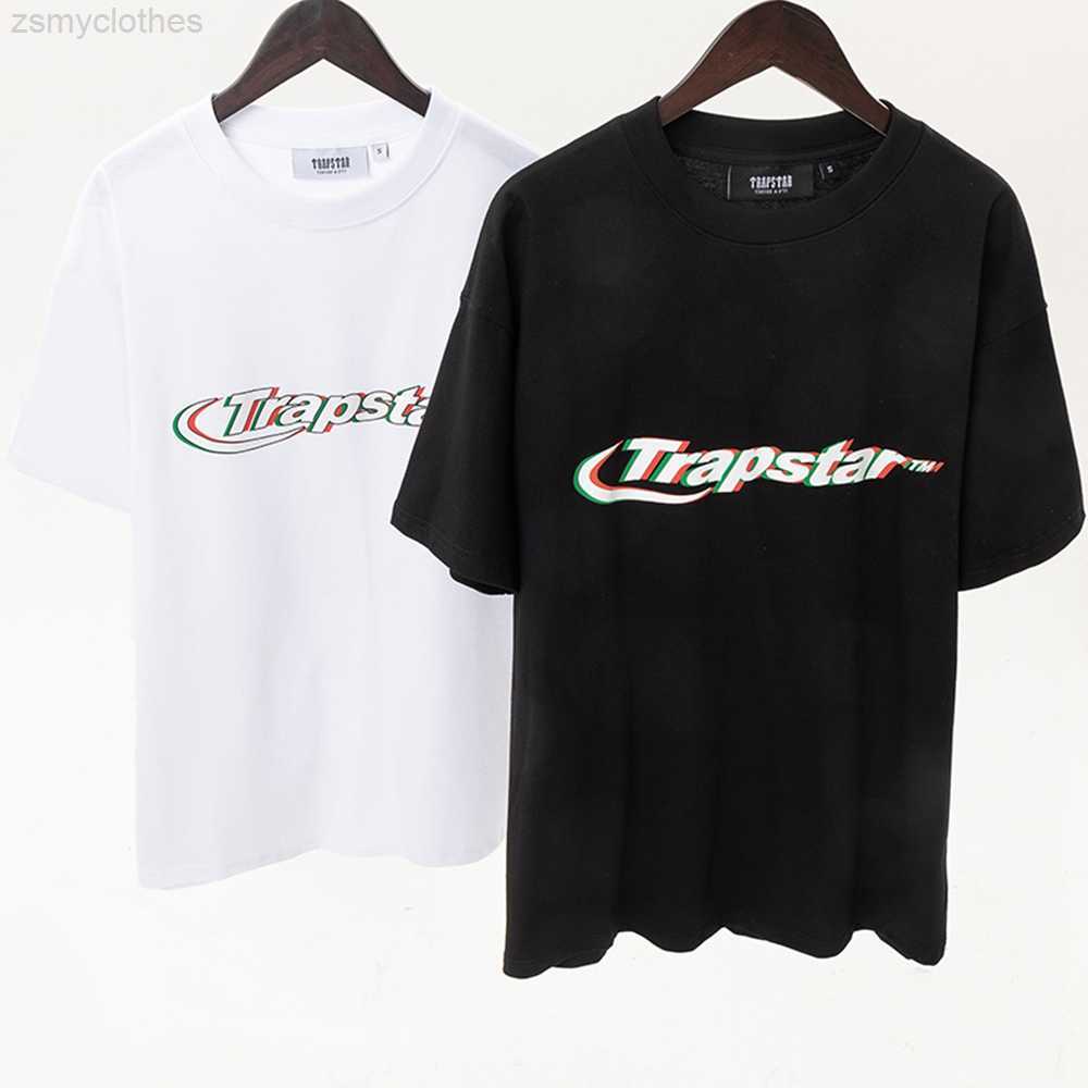 

Men's T-Shirts TMTB Trapstar 2023 Spring Summer Men Women T Shirt Hip Hop High Street Casual Short Sleeve, White