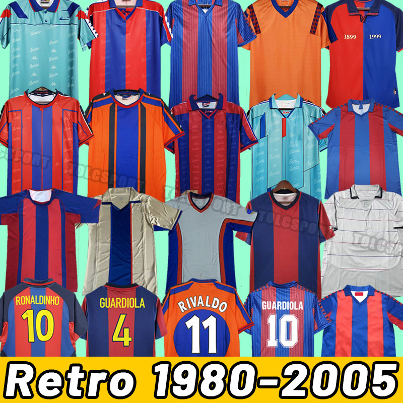 

Retro Barcelona soccer jerseys barca XAVI RONALDINHO RONALDO RIVALDO GUARDIOLA Iniesta finals classic football shirts 00 01 02 03 04 05 82 84 91 92 95 96 97 98 99 1995