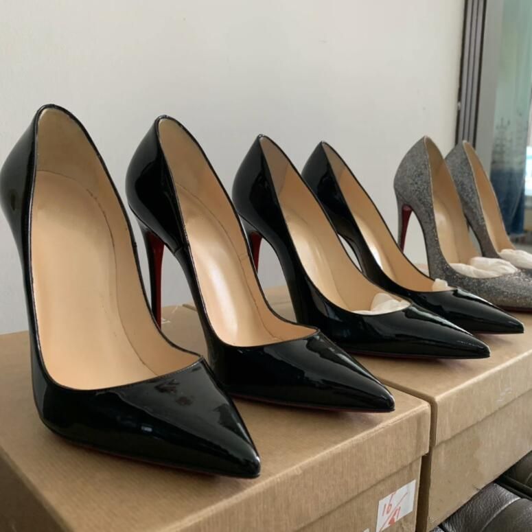 

with box 2023 designer christians red-bottoms shoes Classic Dress Shoes Red High Heels Women Pointed Toe Bar Designer Shoes Women Kate 8c WA, 22