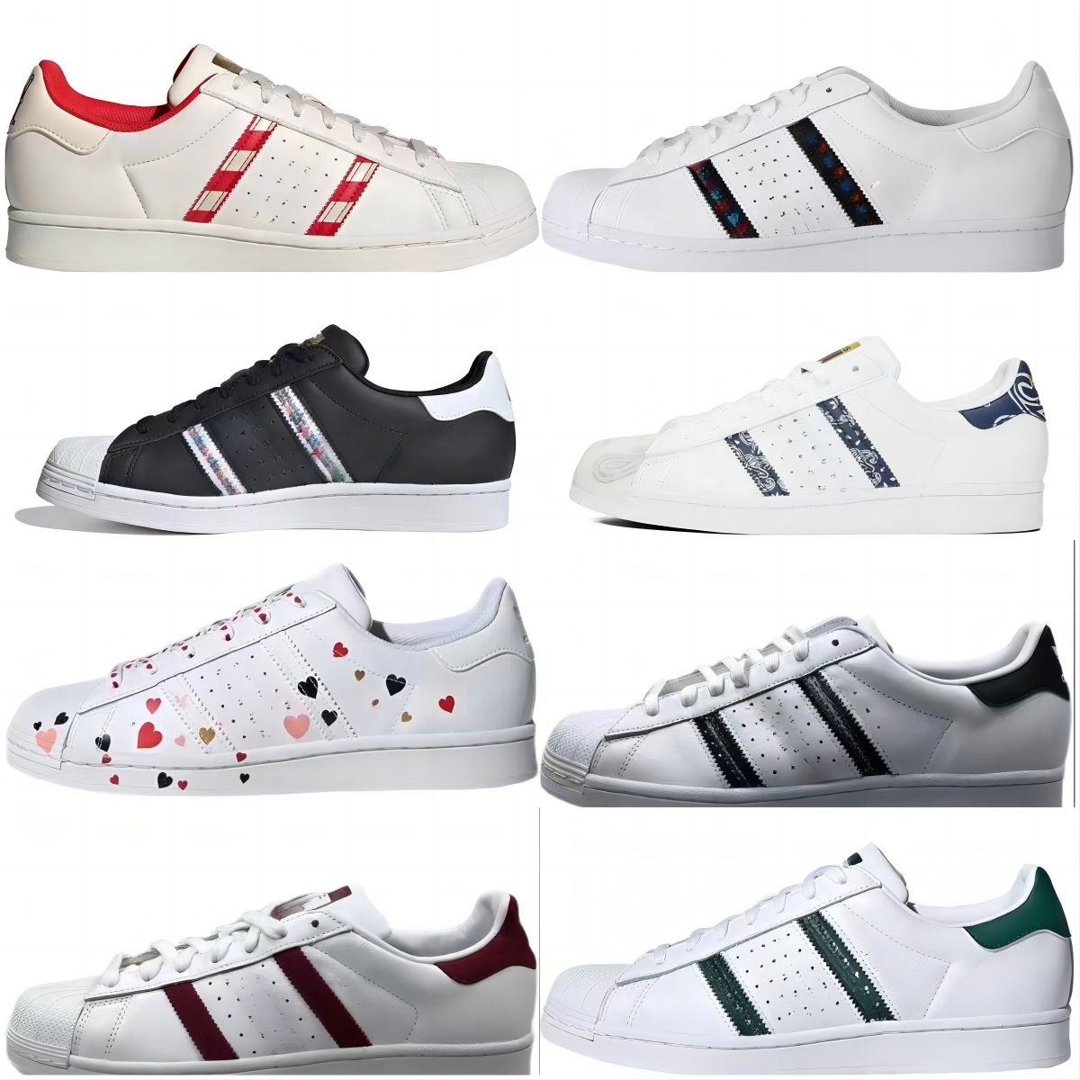 

With Box Fashion Stan Smith Superstars Casual Shoes Men Women Triple Black White Oreo Laser Golden Platform Sports Sneakers Flat Trainers 36-44 with box, Sp-4