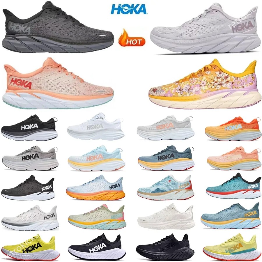 

2023 hoka shoes Running hokas shoes Carbon X2 Outdoor men women hoka bondi 8 Lightweight Cushioning Long Distance Runner Shoes Mens Womens Lifestyle 36.5-45, C8-08 36--41