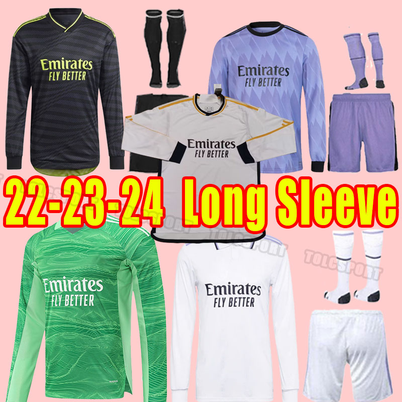 

22/23/24 CAMAVINGA HAZARD soccer Jerseys 2022 2023 2024 REAL MADRIDS BENZEMA RODRYGO RUDIGER MODRIC MARCELO ASENSIO LUCAS V TCHOUAMENI goalkeeper long sleeve, Away