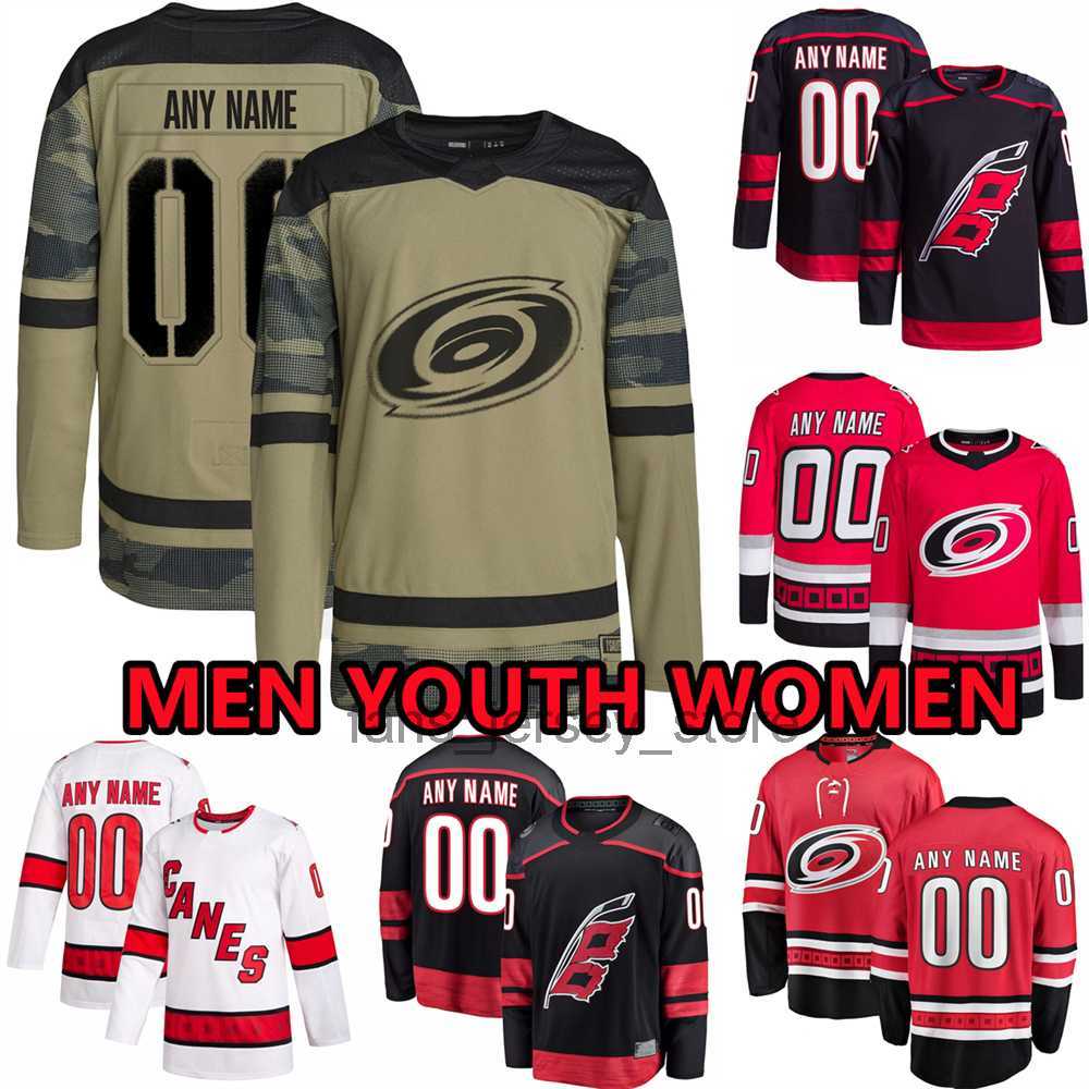

Custom Hockey Jerseys Carolina''Hurricanes''Mens 88 Martin Necas 47 Jack Dugan 71 Jesper Fast 51 Jake Gardiner41 Shayne Gostisbehere 24 Seth Jarvis 73 Kase Kochetkov, Youth (size s-xl)