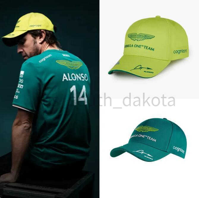 

2023 Ball Caps Aston Martin F1 Alonso Cap Formula One Accessories Hat Men and Women Green Fan Supporter Y23, 2023 a