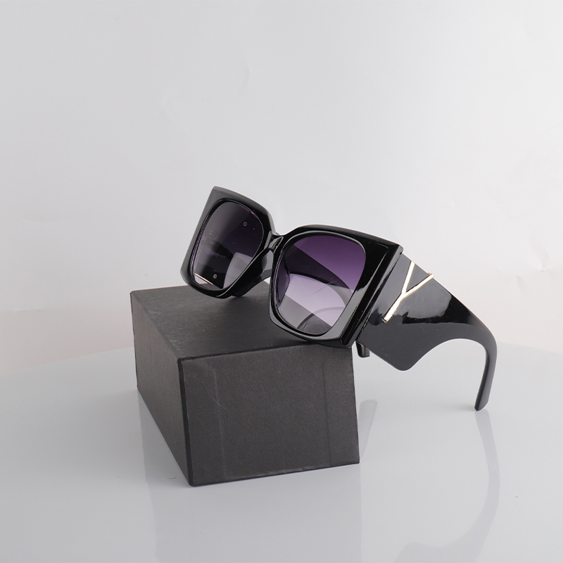 Designer Woman&#039;s Sunglasses Fashion Wide Frame Eyewear Glasses Man&#039;s Letter Goggle 7 Colors-image-854597520