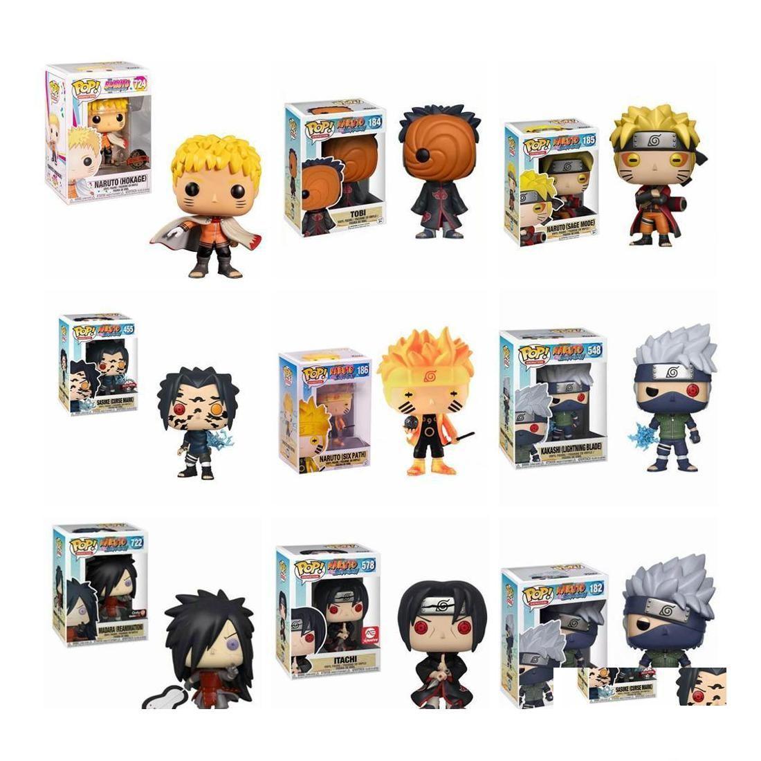 

Action Toy Figures Funko Pop Naruto Sasuke Kurama Mode Vinyl Figure Collection Model Toys For Children Christmas Dhf83, 185