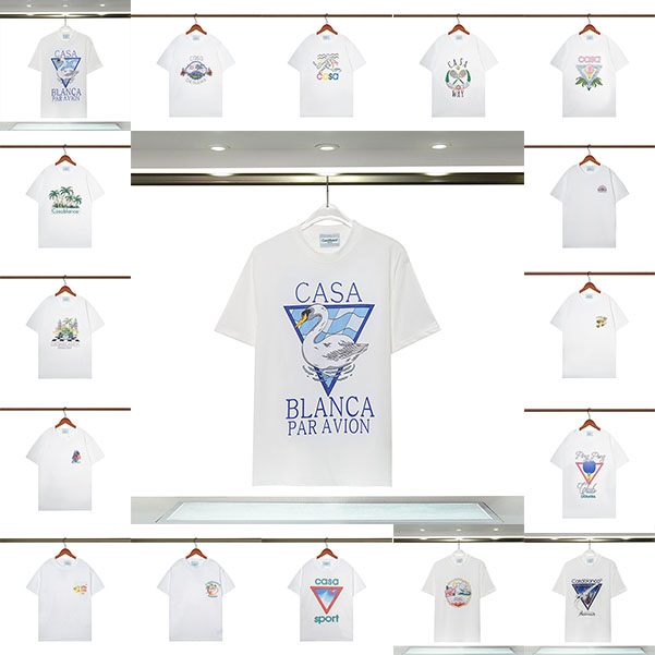 

Fashion T Shirts Men Women Designers T-shirts Tees Apparel Tops Man S Casual Chest Letter Shirt Luxury Clothing Street Shorts Sleeve Clothes Casablanc Tshirts, 12