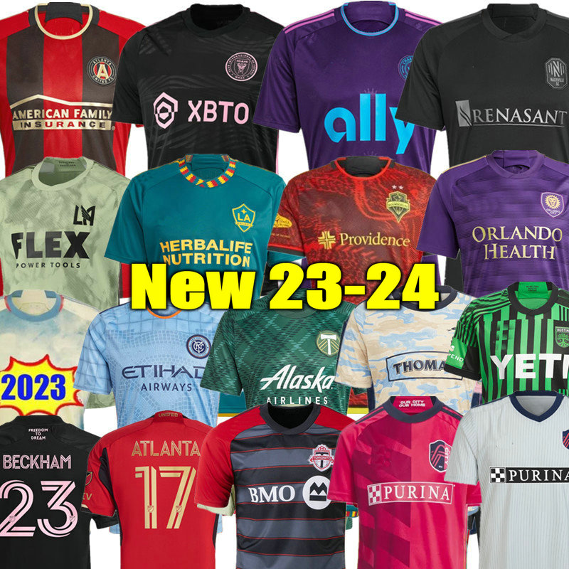 

LA Galaxy 2023 Soccer Jerseys MLS LAFC Inter Miami Atlanta Portland New York Red 23 24 Football Shirts Rapids Roldan Ruidiaz Vancouver Charlotte Chicago Orlando, Orlando home