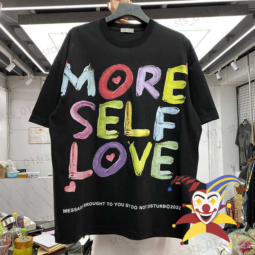 

Men's T-Shirts 2022ss Colorful Large Letter Small Heart Print Loose Round Neck T Shirt Men Women Best Quality T-shirts Tops Tee T230419