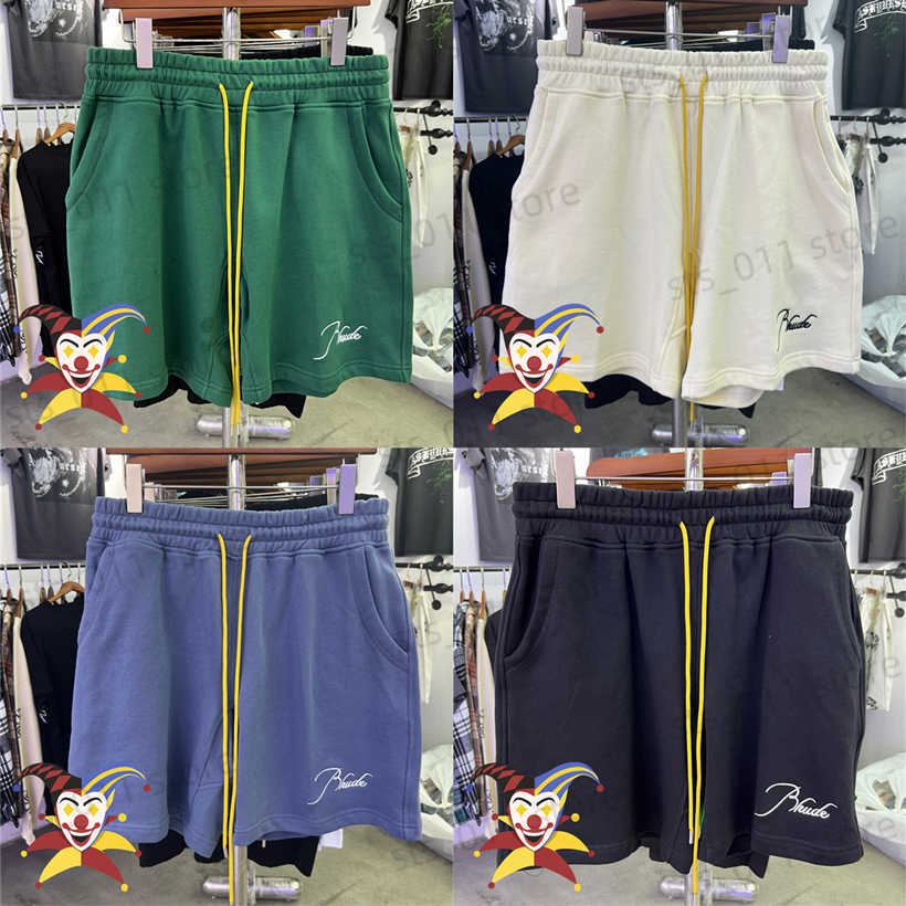 

Men's Shorts 2023ss Shorts Men Women Yellow Drawstring Embroidery Shorts Breeches T230419