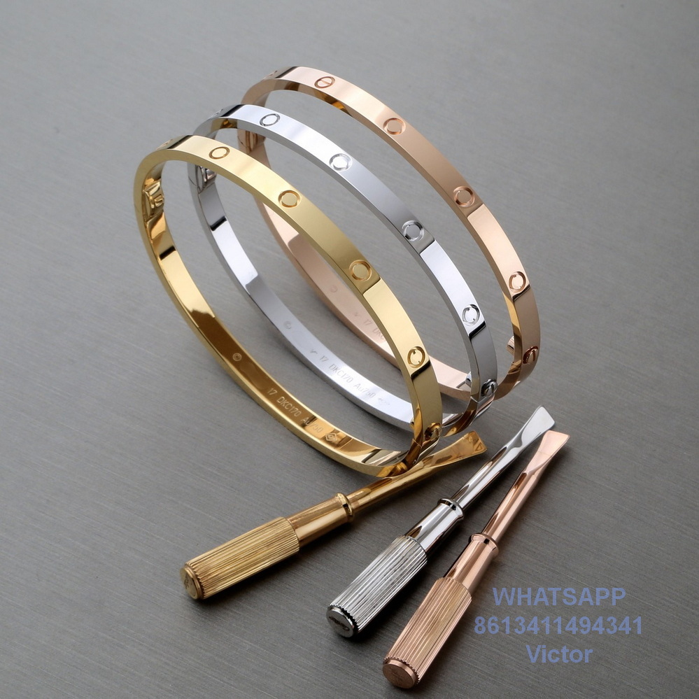 

Thin Love bangl gold plated 18K bangle Ladies bracelet for woman designer Official replica T0P 5A highest counter fashion classic style exquisite gift 008C