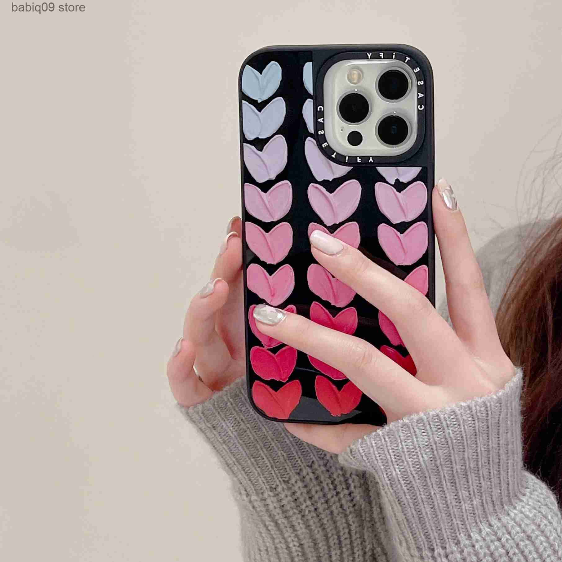 

Cell Phone Cases CASETIFY heart shaped makeup mirror Phone Cases For iPhone 14 13 12 11 Pro Max Back Cover T230419, Jj5d33xw6a1