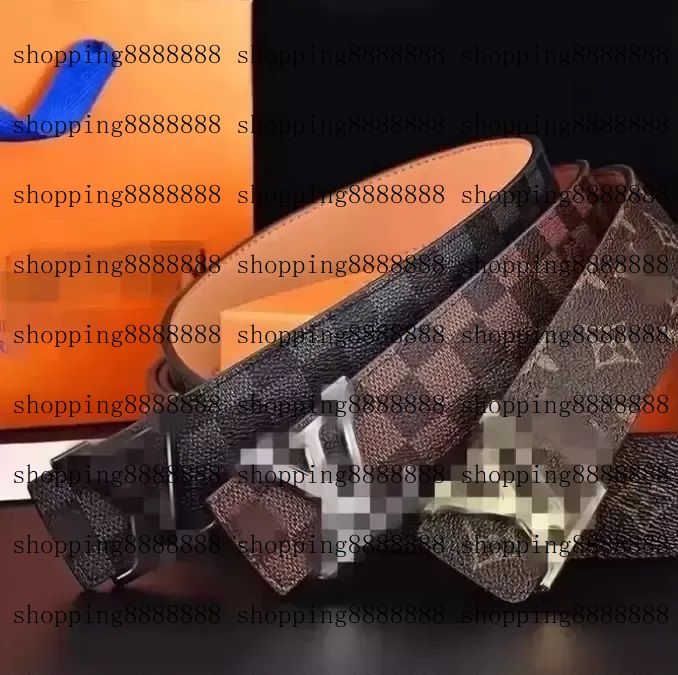 

2023 Luxury design Mens Belt Fashion Men Leather Black Business Belts Women Gold Buckle