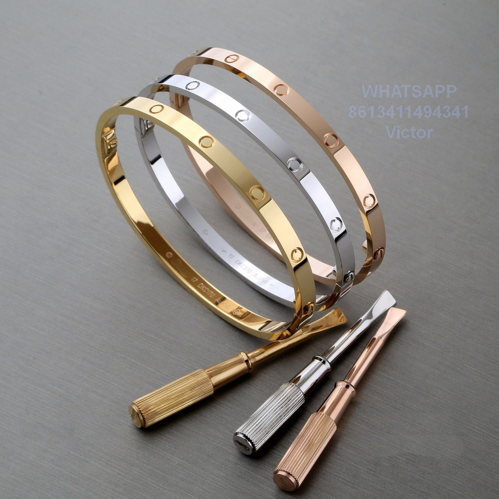 

thin love bracelet bangl gold plated bangle Ladies bracelet for woman designer Official replica T0P quality highest counter quality exquisite gift 008