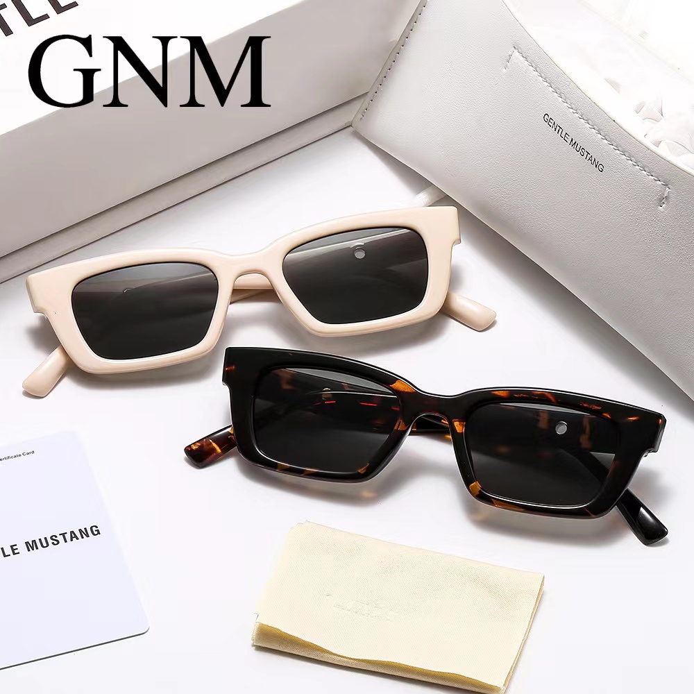 

sun glass Kacamata Sunglasses Jennie Black Pink Gaya Persegi Panjang Wanita