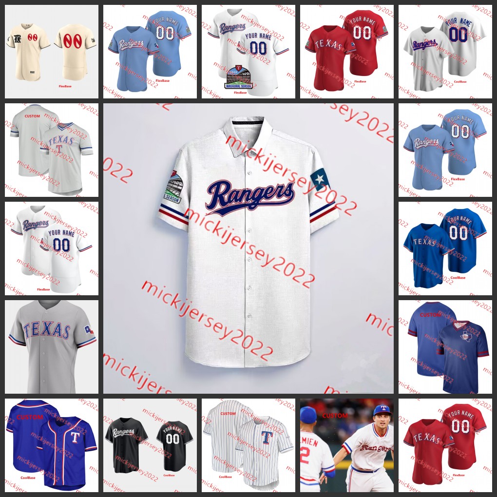 

Jonathan Hernandez 2023 City Connect Baseball Jersey Jose Leclerc Adolis Garcia Jacob deGrom Nate Lowe Jonah Heim Leody Taveras Martin Perez Jerseys Custom Mens, Scarlet