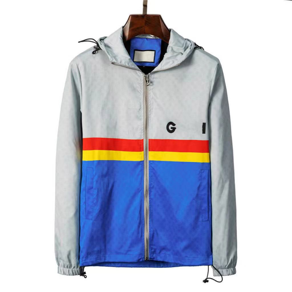 

Fashion designer Mens Jacket Spring Autumn Outwear Windbreaker Zipper clothes Jackets Coat Outside can Sport Size M-3XL Men's Clothing Yvg