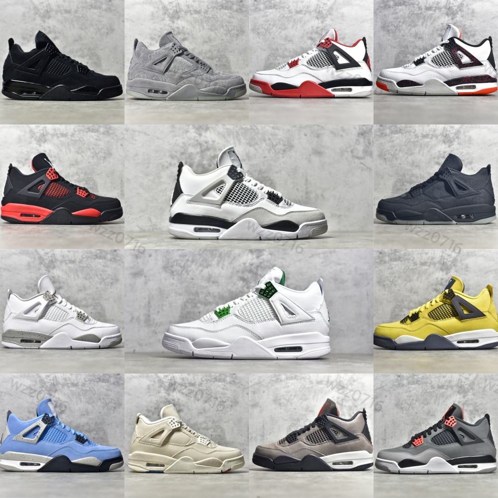 

4 4s Jumpman Basketball Shoes Men Women Pine Green Military Black Cat Craft Photon Dust Seafoam Red Cement University Blue Bred Mens Trainers Sneaker brandshoes sale