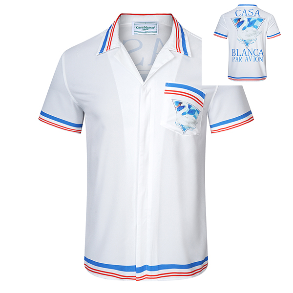 

Casablanc 22ss Sport Knit Rabbit Silk Mens Designer Shirts Hawaiian Short Sleeved Shirt Men Slim Fit Dress Variety size M-3XL UETU, 10