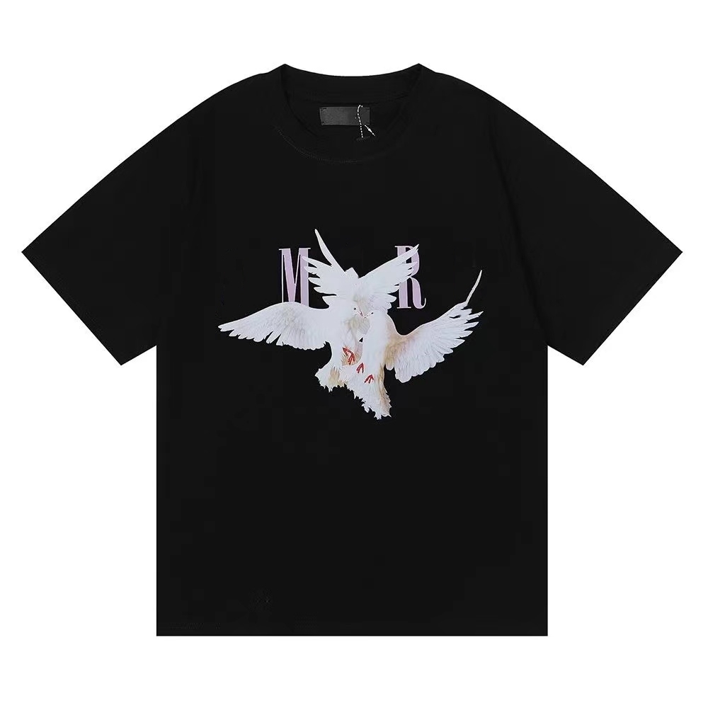 Designer t-shirt miri t-shirt chemises hommes femmes coton fébric impression avec des lettres en gros 2 pièces 10% de réduction