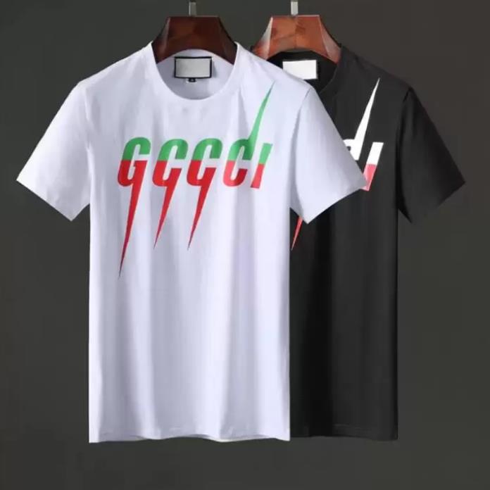 

Mens t-shirts Double designers guccie Womens tshirts letter for Men tops Print Short Sleeves Summer Shirts Loose Tees, Blue