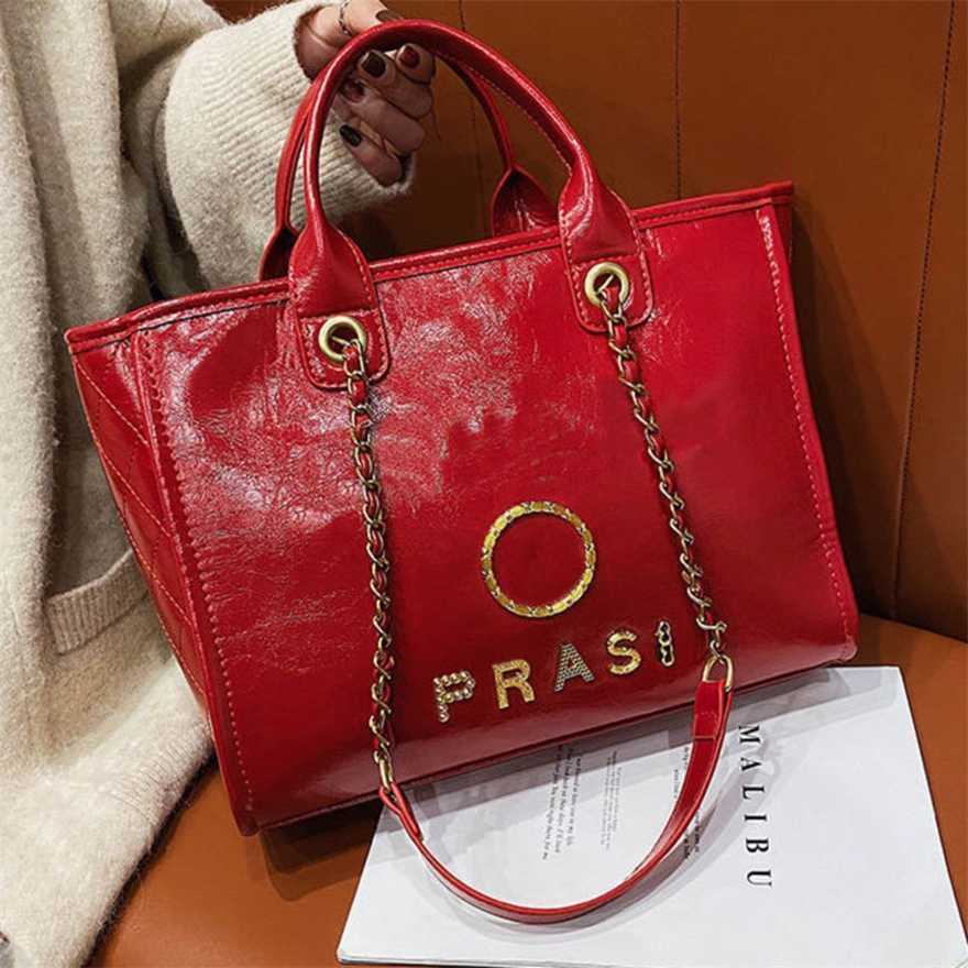

60% Off Women's Handbags Luxury Metal Badge Tote Bag Small Beach Female Capacity Large Leather One Shoulder Backpack F6kk, Sky blue