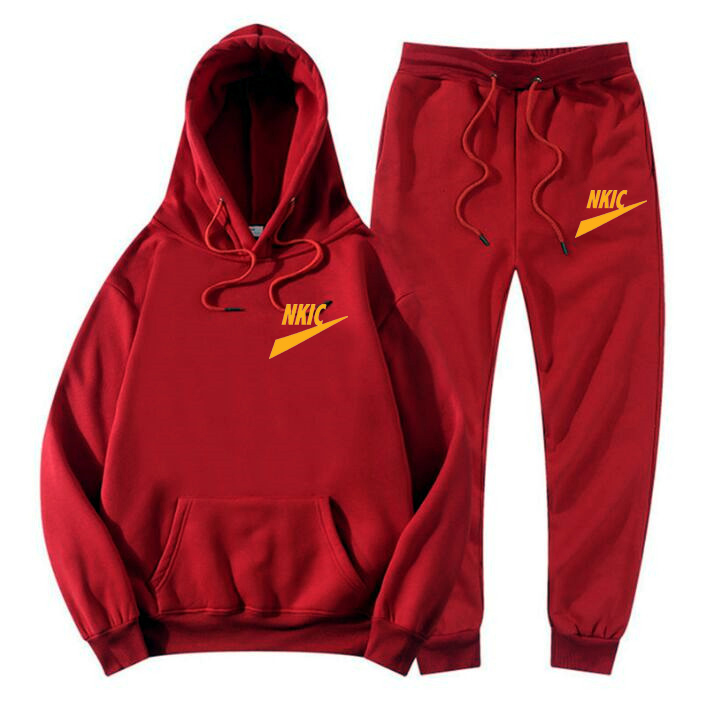 

New Men Tracksuit Two Piece Brand Print Set Men's Sets Sportswear Spring Autumn Casual Sports Suit Men Street Clothing, Navy blue