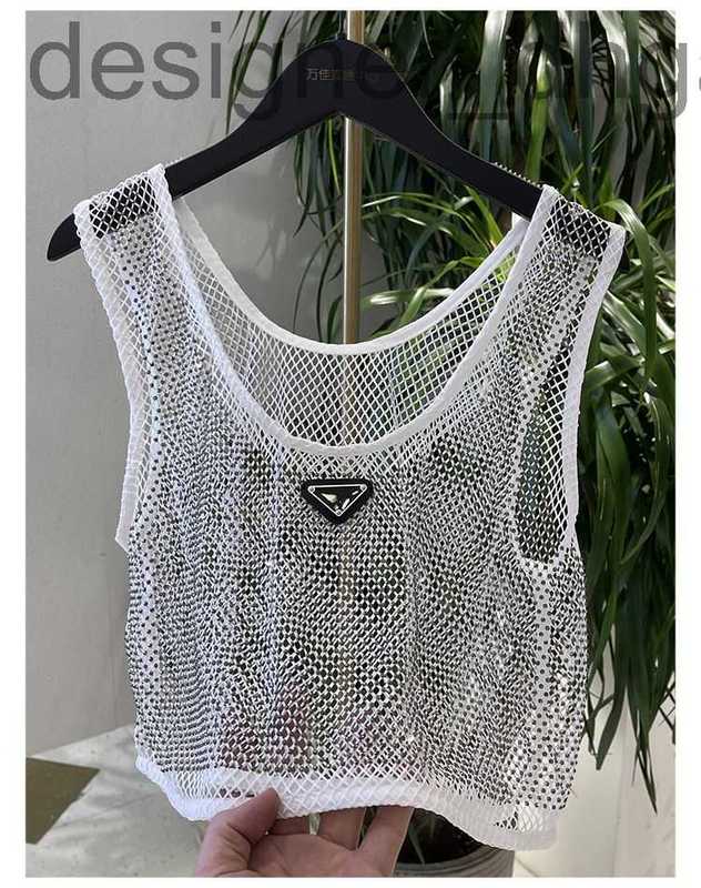 

Women's T-Shirt DesignerWomen's Mesh Short Crop Tops T-Shirts Rhinestone Emboridered Vest Top Summer Girls Crystal Strass Sundress Tank Sexy Bikini Cover Up 3Y34, Yellow