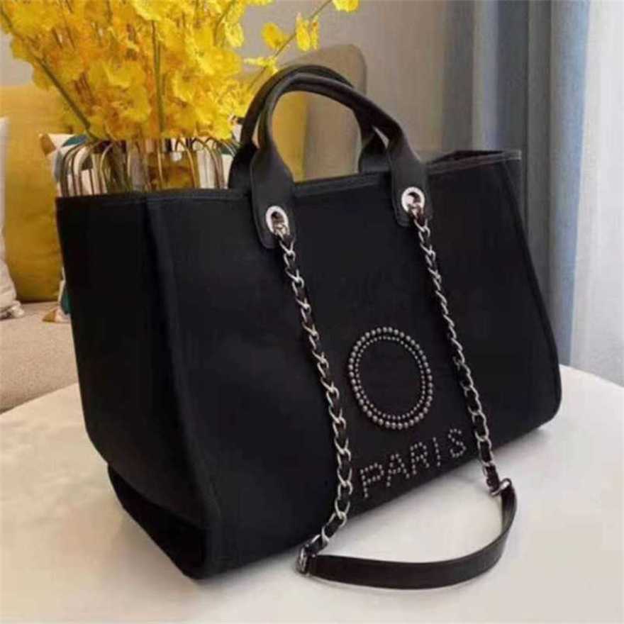 

60% Off Canvas Luxury Handbags Pearl Beach Bag Female Portable Classic Trend Big Backpack 2jpd, Sky blue