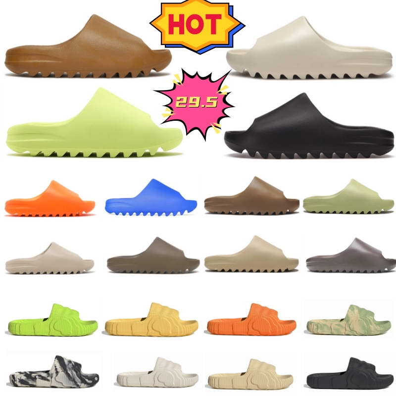 

Designer Foam Runner Slippers slides men women sandal Onyx Pure Resin sand Triple Black White Vermillion Mineral Sulfur sandals Clog Desert Ararat 36-47, Grey