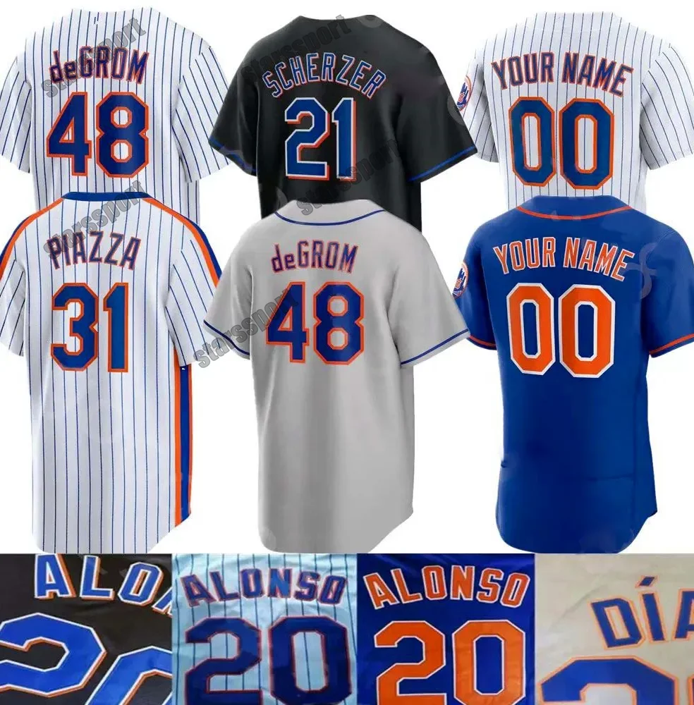 

2023 Baseball Pete Alonso Jersey NY Starling Marte Francisco Lindor Justin verlander Jacob deGrom Carlos Correa Luis Guillorme Max Scherzer Brandon Nimmo Jerseys, Colour 8