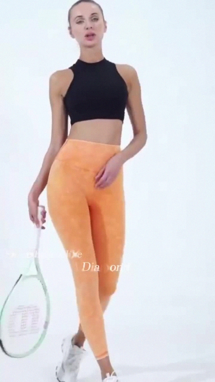 

lulus Washed Naked Feeling No T-Line Peach Hip High Waist Hip Fitness Pants Yoga Clothing Belly Tight Yoga Pants Women I7aq#, Tropical orange