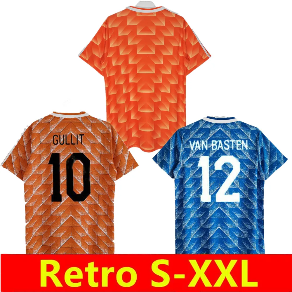 

Retro Netherlands 1988 home away Soccer Jerseys van Basten Gullit Koeman Vintage Holland football Shirt Classic Kit