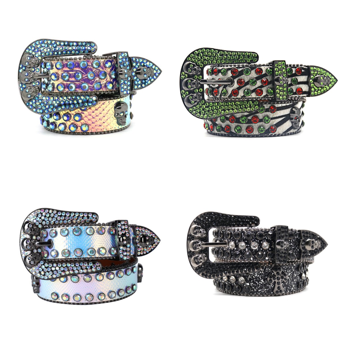 

Luxury designer belt womens bb belt for man designer leather artificial diamond black PU alloy needle buckle rock tide stage performance punk belts, As pics