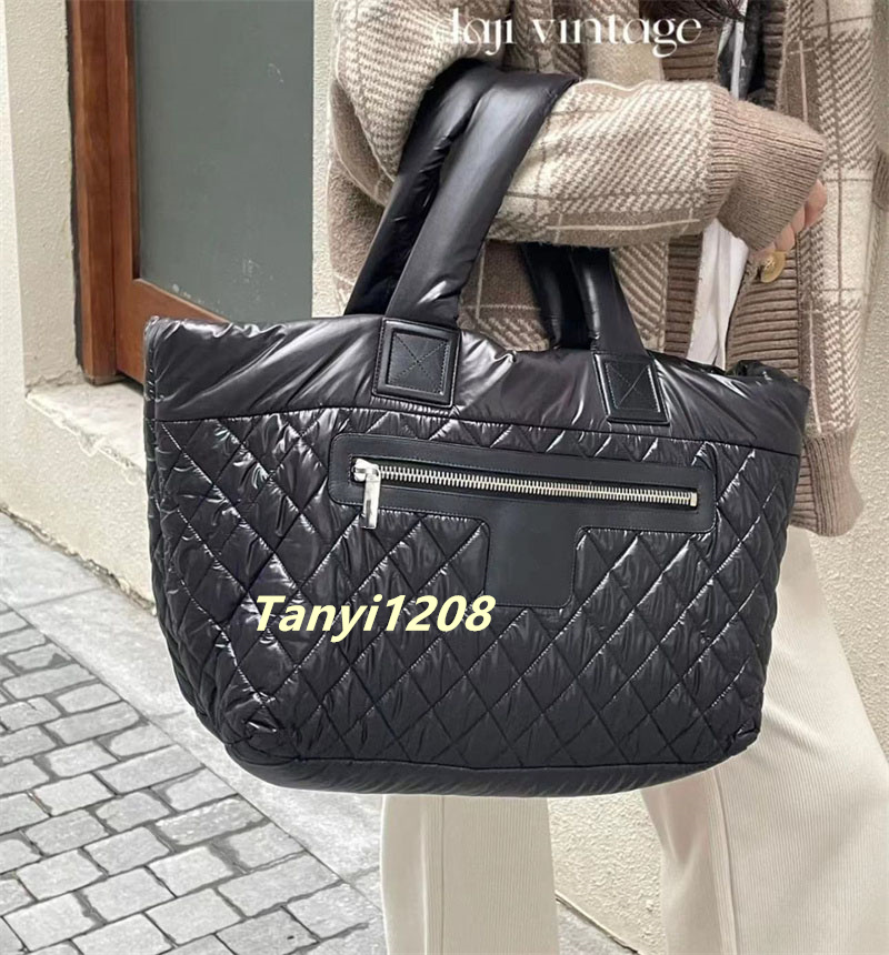 Sacs à bandoulière en coton vintage Sacs à main de créateurs Fourre-tout en cuir souple Designers Sac à main Femmes Sac fourre-tout Top Qualité M