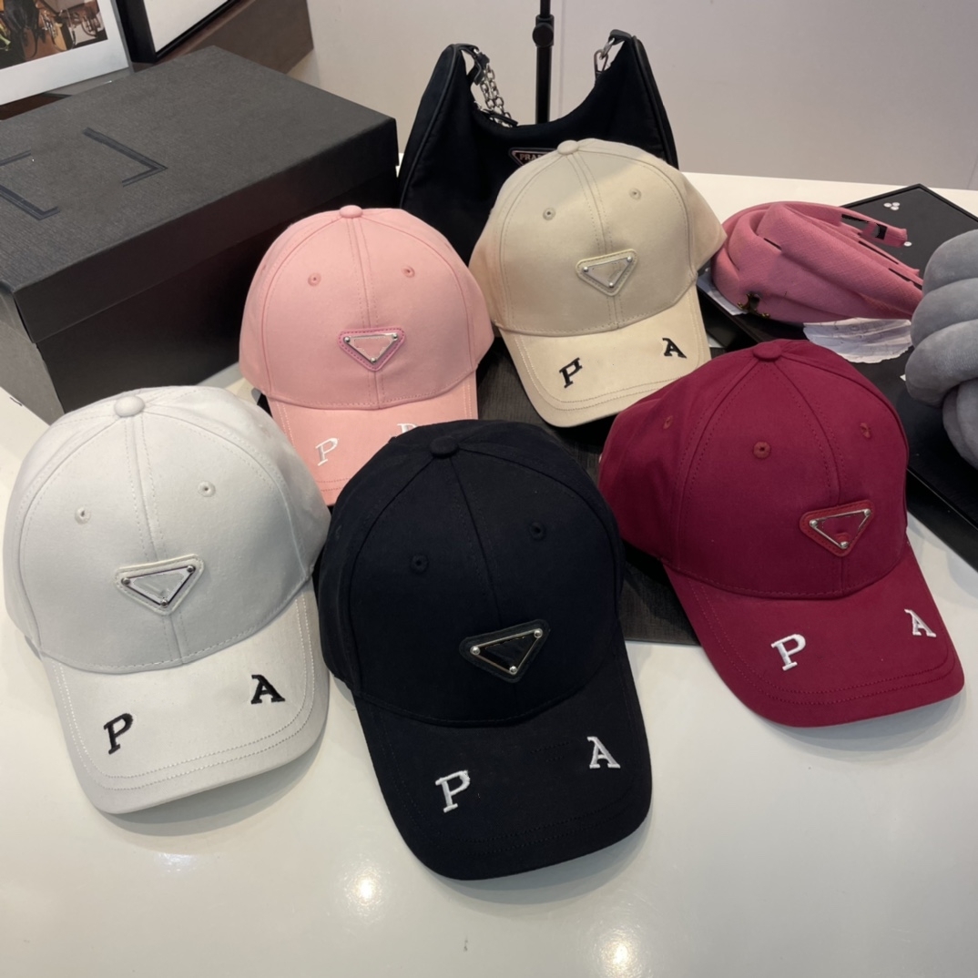

Designer new 2023 Luxury colors solid Embroidered letters sunscreen hat cotton fashion brand sports leisure Beach womens mens hat, Red