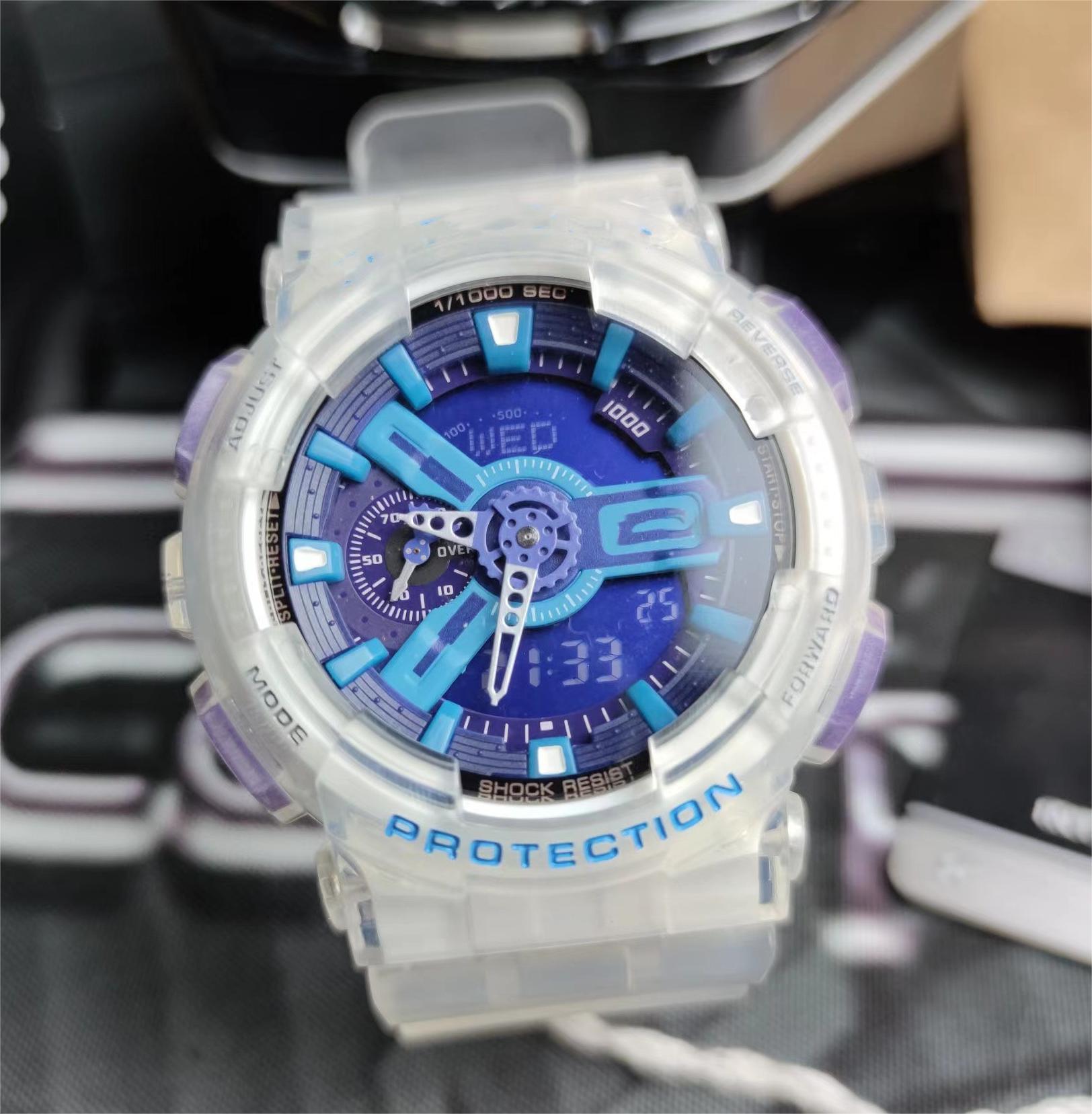 

hot G watch Display New color Quartz Male Electronic Reloj Hombre wristwatch World Time All functions automatic light shock resistant, Ga110-10