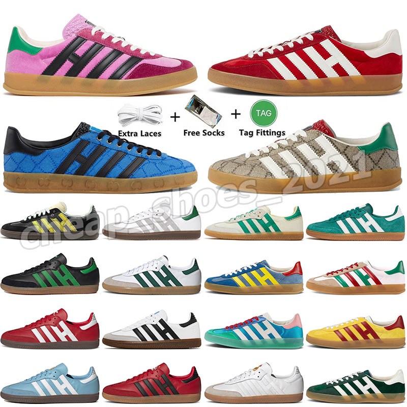 

Mens Womens Classic Pink Velvet Black Shoes White Gum Wales Original Samba Og Vegan Gazelle Casual designer shoes Bonner Cream Green Plate-forme Sneakers Trainers, Item.1 40-47 pine green(1)