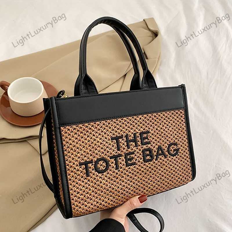 

Fashion Straw Bags The Tote Bag Designer Luxury Women Crossbody Purse Multi Pochette Handbags PU Leather Purses Shoulder Casual Square Handbag Totes Bags 230419, Style1 straw braid white