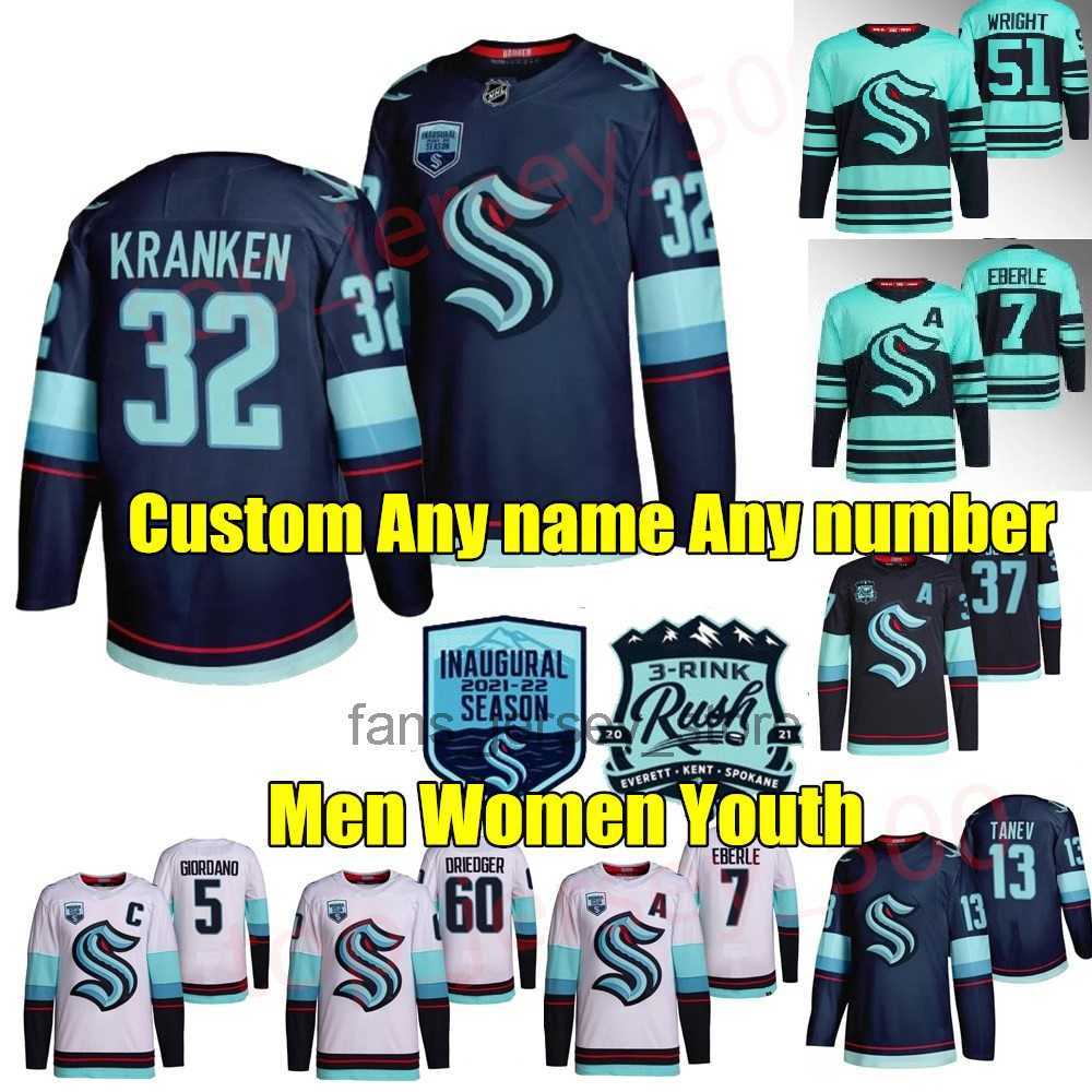 

2022-23 Reverse Retro Jersey Seattle Philipp Grubauer Kraken Matty Beniers Shane Wright Cale Fleury Andre Burakovsky Oliver Bjorkstrand, As shown in illustration4
