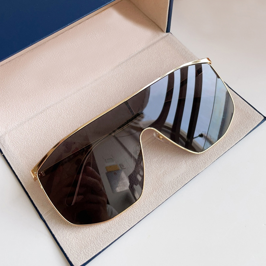 

Gold Dark Grey Golden Mask Sunglasses for Men Sunnies Designer Sunglasses Sonnenbrille Shades UV400 Eyewear with Box
